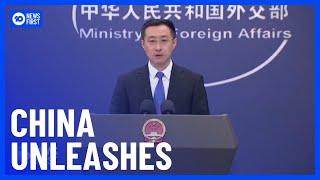 China's Foreign Ministry Unleashes Scathing Attack At Australia | 10 News First