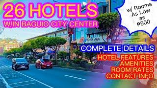 Where to Stay in Baguio City | 26 Hotels at the Center of Baguio City 2023