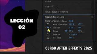 Animar en After Effects | Curso Ae 2025 gratis - Lección 02