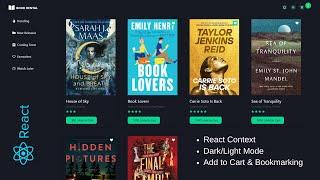 Book Rental App | React Js Project from Scratch for Beginners