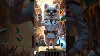 Cute puppy crazy dance  | #funnyanimals #puppy #funnyvideo #youtubeshorts #shortsfeed #cartoon #ai