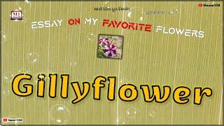 Gillyflower Flower | Essay On Gillyflower Flower |Favorite Flower Gillyflower | Gillyflower Benefits