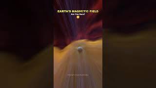 Solar Flare vs Earth's Magnetic Field  #space #shorts #viralvideo