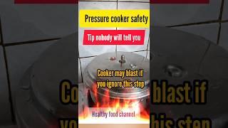 how do you prevent accidents in a pressure cooker ? #shortsfeed