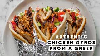 Authentic Greek Chicken Gyro Recipe