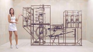 a HUGE interactive MARBLE MACHINE!