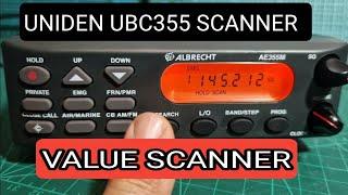 UNIDEN UB355 - GREAT VALUE SCANNER , OVERVIEW & DEMONSTRATION