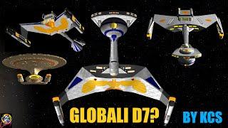 Globali D7 Sunstorm VS Global Captured Galaxy - Both Ways - Star Trek Starship Battles