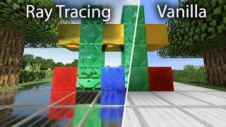 Minecraft Vanilla vs SEUS PTGI E7.1 Ray Tracing [4k/60FPS]