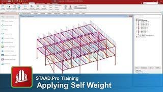 Applying Self Weight in the STAAD.Pro Analytical Modeler