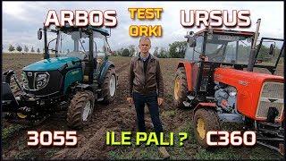 Ciągnik Ursus c 360 vs Arbos 3055 TEST orki  spalanie  Czy Ursus da radę? [Korbanek]