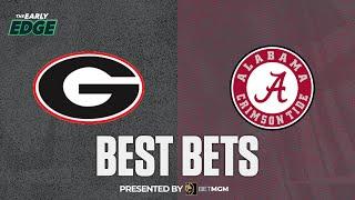 #2 Georgia vs #4 Alabama  -  College Football Picks and Predictions | The Early Edge| The Early Edge