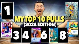 MY TOP 10 SPORTS CARD PULLS OF 2024 (MY BIGGEST YEAR YET)! 