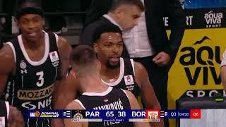 Brown knocks down the AND-1 three-pointer (Partizan Mozzart Bet - Borac Mozzart, 25.9.2024)