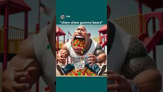 Special Delicious Gummy Bears Dwayne x Peele (Ai Edition) No Brainer #aiart #chatgptart