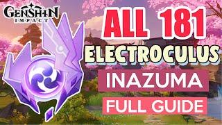 How to: GET ALL 181 ELECTROCULUS INAZUMA COMPLETE GUIDE FULL TUTORIAL | Genshin Impact