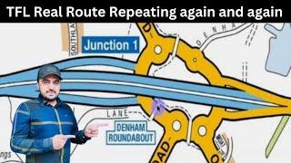 TFL Denham Roundabout Real Exam Question | Topographical assessment Test 2025