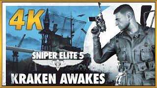 Sniper Elite 5 (PC) - DLC - Kraken Awakes  - 4K - Gameplay Walkthrough (100% Collectibles)