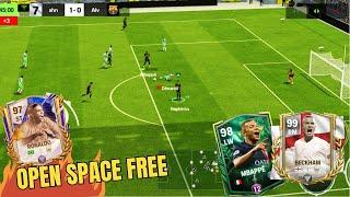 OPEN SPACE Neymar New Skills & David Beckham Mbappe Ronaldo Tiki Taka Goal - FC MOBILE 25