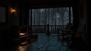 Cozy rainy night at the top of the mountain - Stayed overnight in a small house, fell asleep