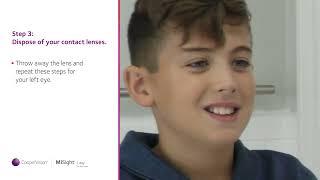 How to insert and remove your MiSight® 1 day contact lenses