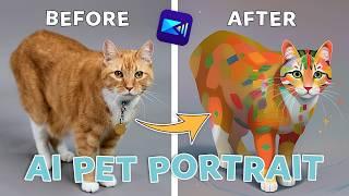 AI Pet Portrait: Turn Your Pets Into AI Art with Photo to Cartoon! | PowerDirector