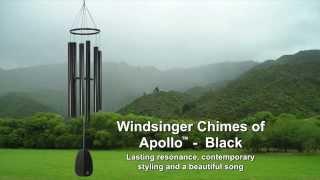 Windsinger Chimes of Apollo - Black by Woodstock Chimes