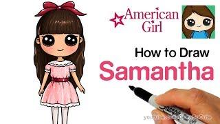 How to Draw Samantha Easy | American Girl Doll