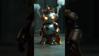 Buttony Fibear VS Steel Tiny Shiny Electrobot#animation #cartoon