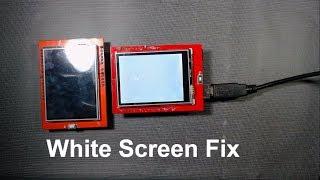 How to fix white screen of tft touch screen with arduino | TFT unknown driver Fix