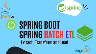 Spring Batch ETL Implementation | Spring batch application  #spring #java #new