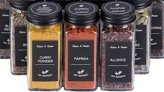 18 Pieces Glass Spice Jar Review
