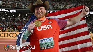 Ryan Crouser overcomes blood clot scare to win repeat shot put gold for Team USA | NBC Sports