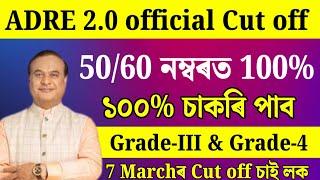 ADRE Official cut off আহিল - ADRE cut off 2025 | ADRE 2.0 Cut off | Adre | Adre 2.0 |