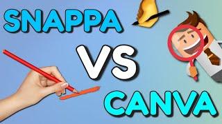 SNAPPA VS CANVA - Snappa VS Canva Comparison - Create Thumbnails for FREE - FREE Editing Programs