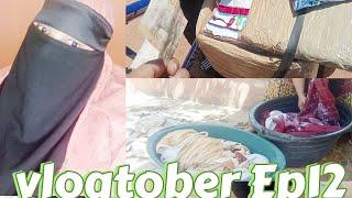 Vlogtober Ep12 || village diaries||how we wash blankets in the village ||Muslimah village life