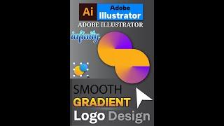 SMOOTH GRADIENT DESIGN In Illustrator #youtubeshorts #shorts #shortsvideo