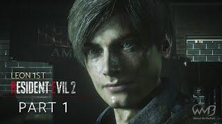 Resident Evil 2 Remake (Leon A) - R.P.D. / Birkin G1 Boss Fight / Sewer Entrance - Part 1 (HARDCORE)