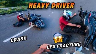 Sunday Ride Par Hua Crash Worst Lean Crash Ever | Leg Fracture Gone Wrong