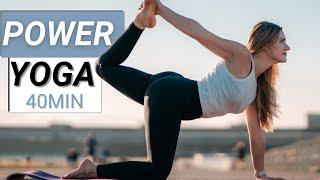 Yoga Vinyasa Flow | 40 Min für Fortgeschrittene | Ganzkörper | Power Yoga