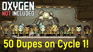 50 dupes for 50 cycles Challenge | Oxygen Not Included