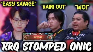 Kairi and Coach Yeb witnessing RRQ stomps FNATIC ONIC...