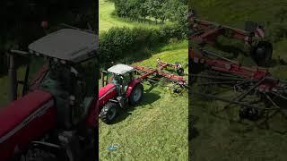 Vicon rake keeping in front of harvester #farming #agriculture #farming