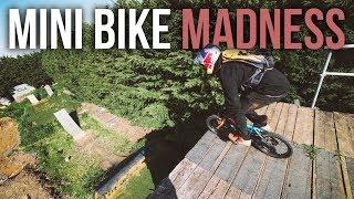 MINI BIKE vs HUGE SLOPESTYLE JUMPS!!