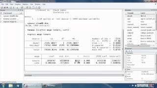 Simple linear regression in Stata®