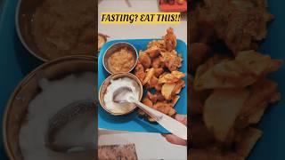 Singhade ka Atta + Aloo = Next Level Bhajiya!  #FastingRecipe #shorts #food #fastingfood #cooking