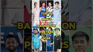 Top 10 Badminton Men's Players In The World 2024 #badminton #badmintonplayer #shorts