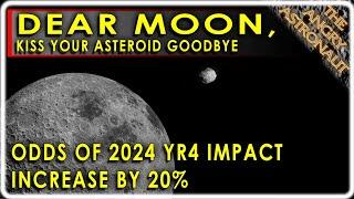 2024 YR4 asteroid is back!  JWST suggests a greater chance of hitting the Moon!  And that's bad!