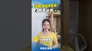 股票|美股|美股分析|3根K线买卖形态，新手必学！