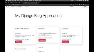 Create a Blogging application with Django (What we would build)